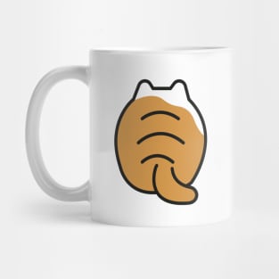 The cat turned its back Mug